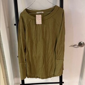 #3 We The Free Olive Green Long Sleeve Top